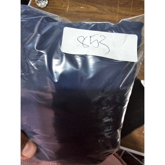 Julian Chang Shift Dress Womens Size Medium Navy Blue Shift Keyhole neck(853) - Picture 4 of 4